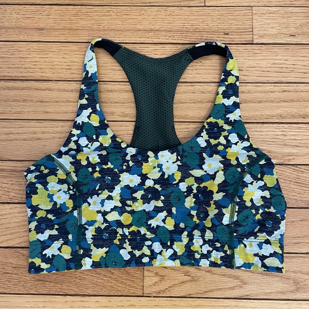 OUTDOOR VOICES Floral Print Sports Bra